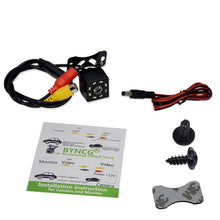 Load image into Gallery viewer, BYNCG 8 LED IR Night Visions Car Rear View Camera Wide Angle HD Color Image Waterproof Universal Backup Reverse Parking Camera